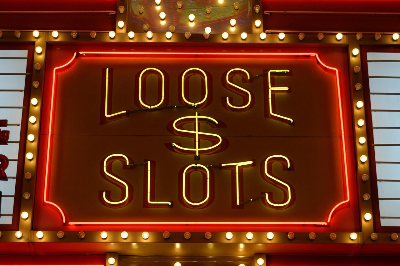 slot machine reels neon
